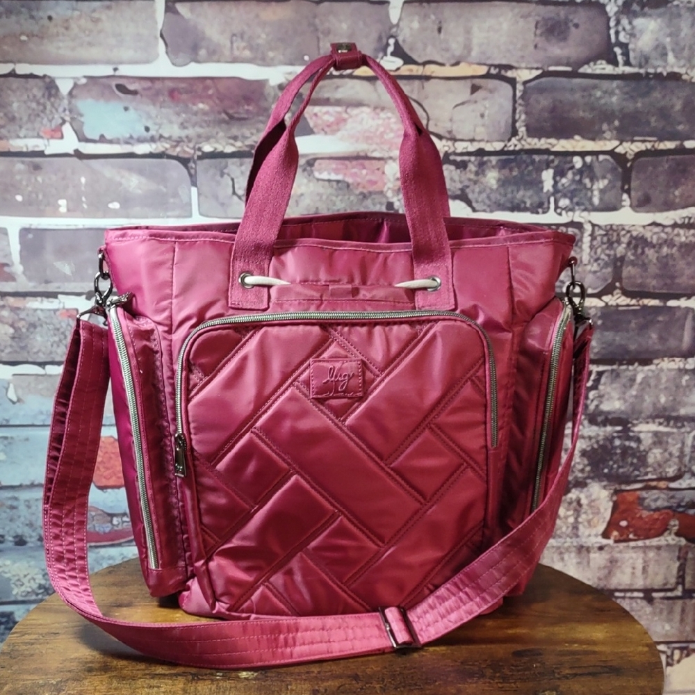 Lug® "Bustle" 3 Way Convertible Tote/Shoulder/Top Handle Bag